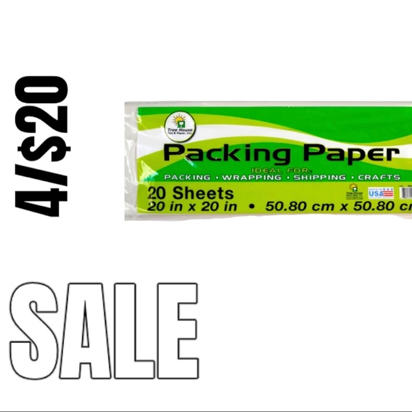 20 sheets Shipping & Packing Paper Large 20x20” Wrapping Crafts Moving - Picture 1 of 6